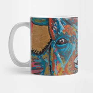 Doberman dog with satanic horns Mug